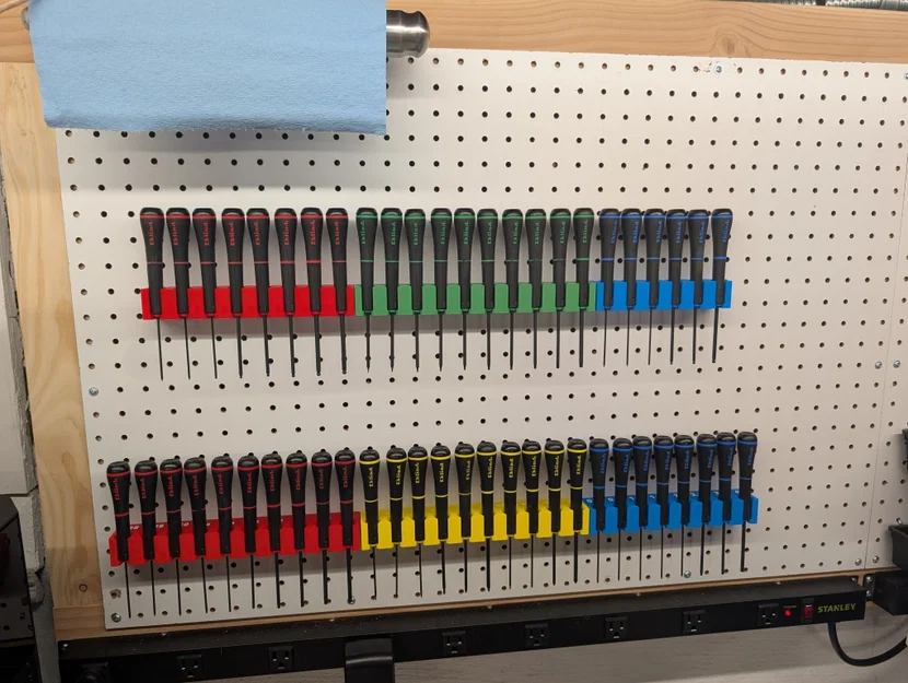 Giá treo bộ tua vít Eklind trên bảng Pegboard - Image 1