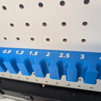 Giá treo bộ tua vít Eklind trên bảng Pegboard