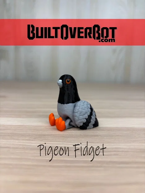 Mô hình chim bồ câu mini linh hoạt (Pigeon Fidget) in 3D - Image 1