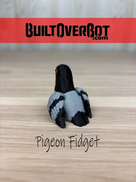 Mô hình chim bồ câu mini linh hoạt (Pigeon Fidget) in 3D - Image 2