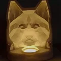 Đèn Chó Low Poly 3D (Low Poly Dog 3D Lamp) - Thumbnail 2