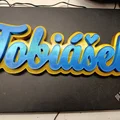 Bảng tên cá nhân Tobiašek in 3D độc đáo - Thumbnail 1