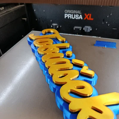 Bảng tên cá nhân Tobiašek in 3D độc đáo