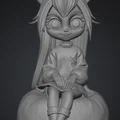 Mô hình 3D Cô gái mèo (Ragazza gatto) phong cách Manga đáng yêu - Thumbnail 1