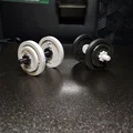 Mô hình tạ tay mini lắp ráp được - Phụ kiện trang trí 3D ấn tượng - Thumbnail 1