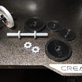 Mô hình tạ tay mini lắp ráp được - Phụ kiện trang trí 3D ấn tượng - Thumbnail 2