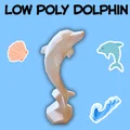 Mô hình chú cá heo Low Poly - Thumbnail 1