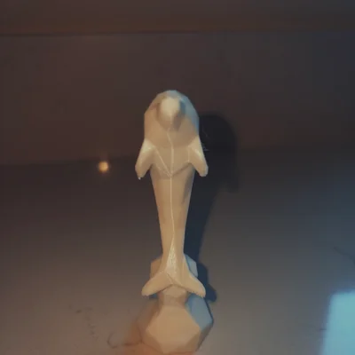 Mô hình chú cá heo Low Poly