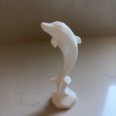Mô hình chú cá heo Low Poly