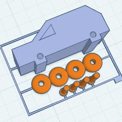 Mô hình lắp ráp xe hơi mini DIY (Car Kit Card) cho bé cực vui