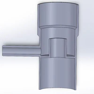 Nhánh chuyển hướng cho ống thoát nước máng xối 100mm