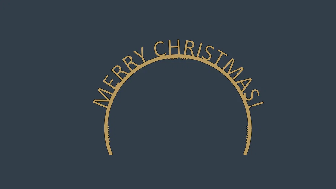 Bờm cài tóc Merry Christmas – Phụ kiện in 3D độc đáo cho mùa lễ hội - Image 1