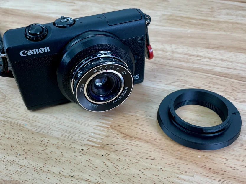 Ngàm chuyển đổi Canon EF-M sang Industar 69 - Image 1