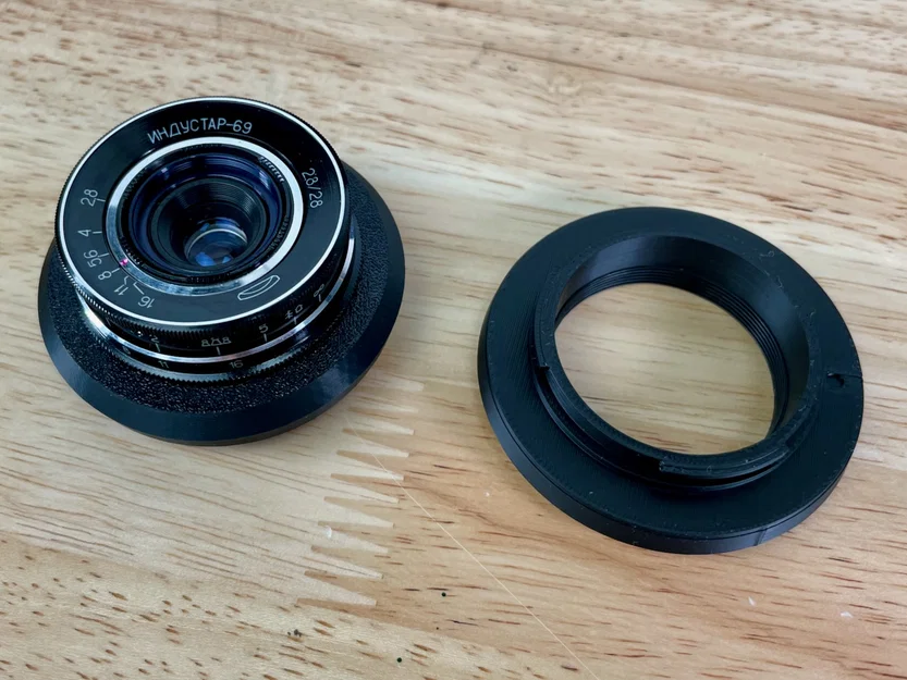 Ngàm chuyển đổi Canon EF-M sang Industar 69 - Image 2