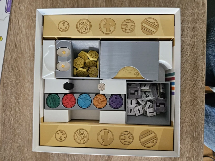 Bộ khay đựng linh kiện board game Zenith (Zenith Organizer) in 3D - Image 4