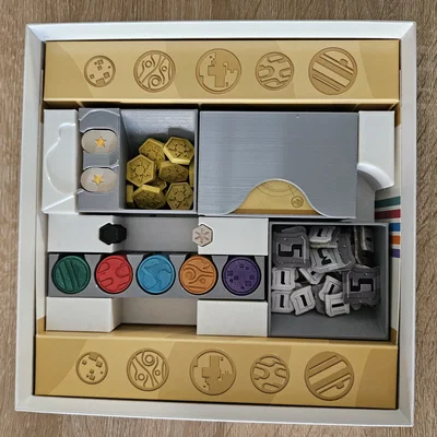 Bộ khay đựng linh kiện board game Zenith (Zenith Organizer) in 3D