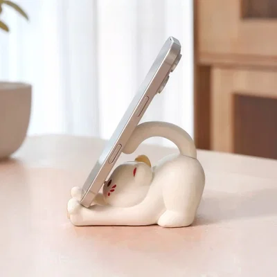 Giá đỡ điện thoại hình chú mèo vươn vai (Stretching Cat Phone Stand)