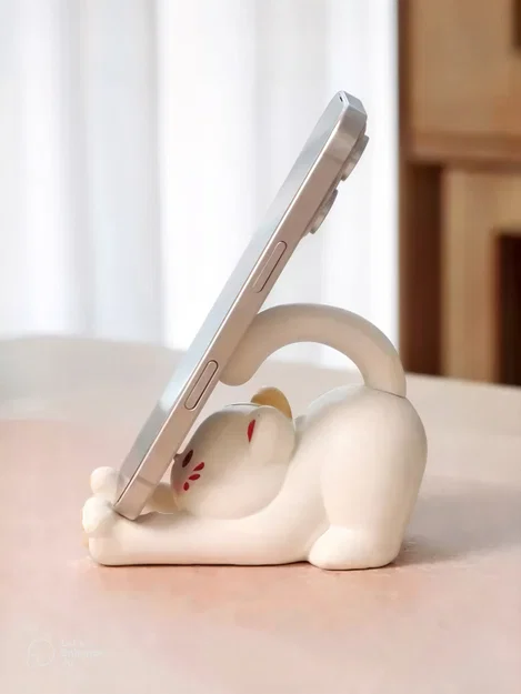 Giá đỡ điện thoại hình chú mèo vươn vai (Stretching Cat Phone Stand) - Image 3