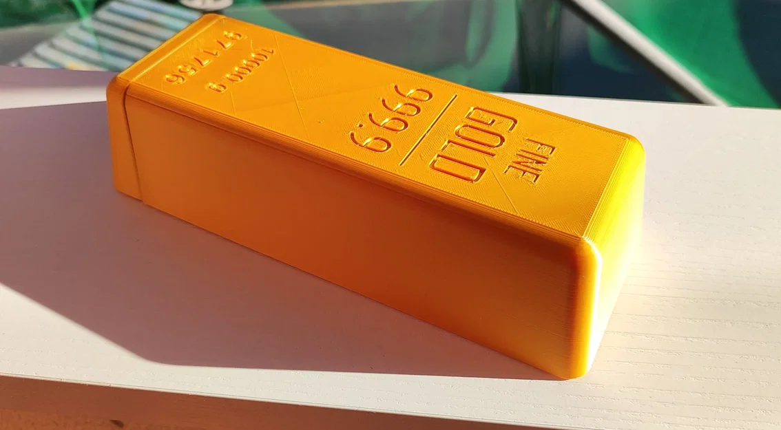 Hộp Đựng Trang Sức Mô Hình Thỏi Vàng Gold Bar Box Độc Đáo - Image 1