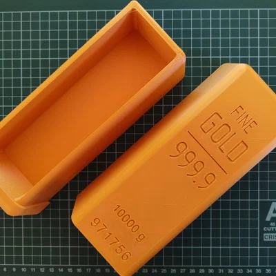 Hộp Đựng Trang Sức Mô Hình Thỏi Vàng Gold Bar Box Độc Đáo