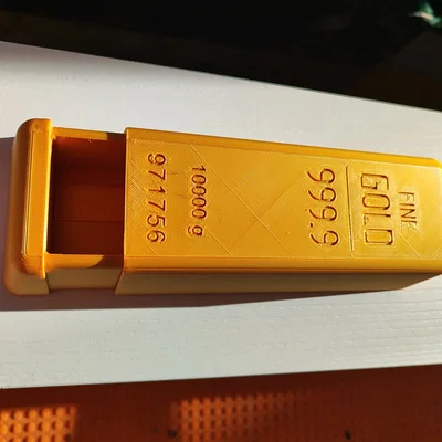 Hộp Đựng Trang Sức Mô Hình Thỏi Vàng Gold Bar Box Độc Đáo