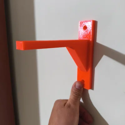 Ke Đỡ Kệ 3D In Siêu Bền Màu Cam Neon