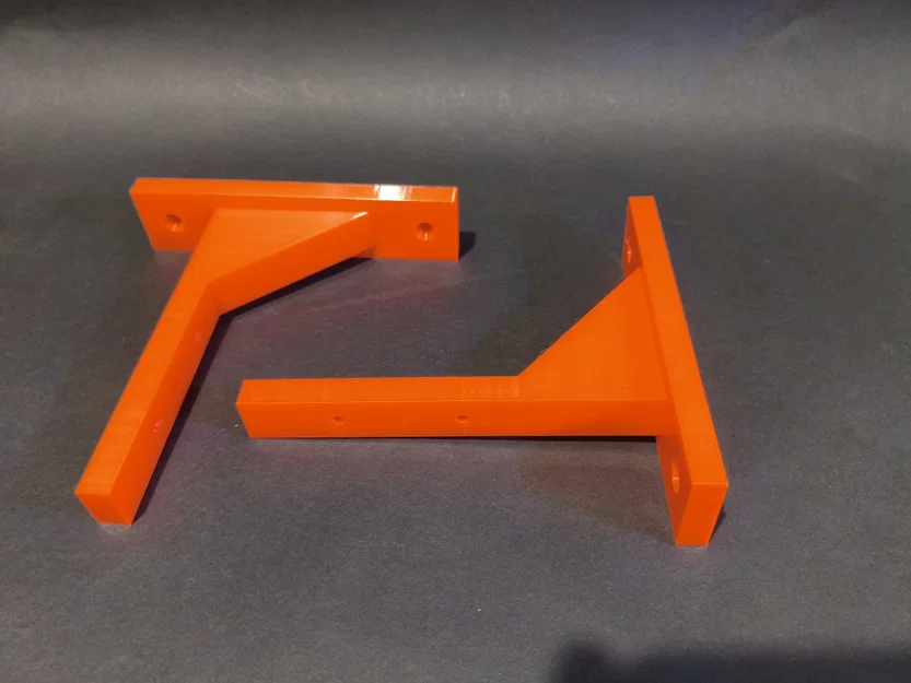 Ke Đỡ Kệ 3D In Siêu Bền Màu Cam Neon - Image 5