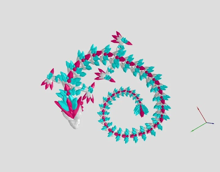 Mô hình Rồng Pha Lê Khớp Nối (Articulated Crystal Dragon) độc đáo - Image 3