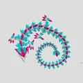 Mô hình Rồng Pha Lê Khớp Nối (Articulated Crystal Dragon) độc đáo - Thumbnail 3