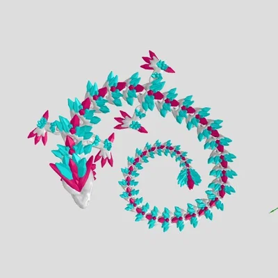 Mô hình Rồng Pha Lê Khớp Nối (Articulated Crystal Dragon) độc đáo