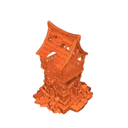 Mô hình tháp đổ nát 3D (Tower Ruins) cho sa bàn tabletop - Image 1