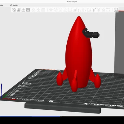 Mô hình tên lửa vũ trụ (Model Rocket) phong cách Lego độc đáo