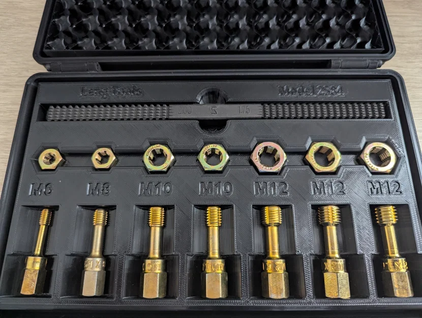 Hộp đựng siêu bền cho bộ dụng cụ làm sạch ren Lang Tools 2584 15 chi tiết - Image 4