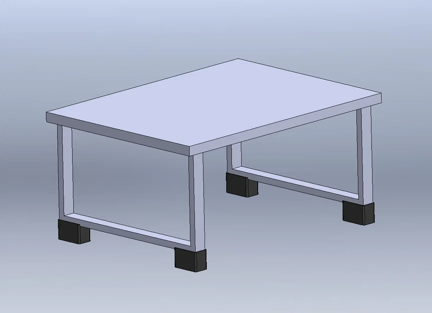 Chân đế nâng chiều cao cho bàn trà 40mm x 20mm - Image 1