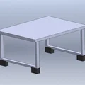Chân đế nâng chiều cao cho bàn trà 40mm x 20mm - Thumbnail 1