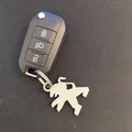 Móc khóa logo Peugeot in 3D - Phụ kiện độc đáo cho chìa khóa xe - Thumbnail 2