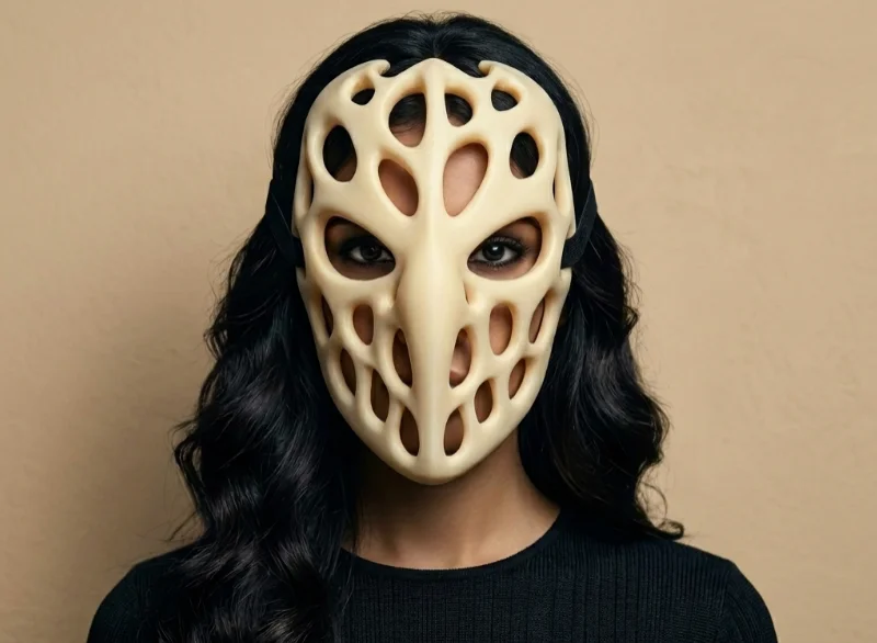 Mặt nạ Voronoi | Mặt nạ hữu cơ độc đáo cho Cosplay, Halloween và Trang trí
