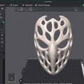 Mặt nạ Voronoi | Mặt nạ hữu cơ độc đáo cho Cosplay, Halloween và Trang trí - Thumbnail 3