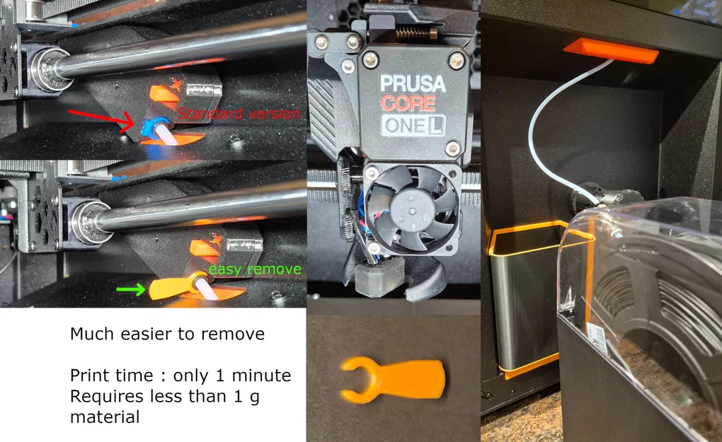 Kẹp ống Bowden thay thế cho Prusa Core one L hoặc các dòng máy in khác / dễ tháo lắp - Image 1
