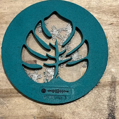 Mẫu Leaf Coaster độc đáo: Hướng dẫn in 3D kết hợp nhúng vải cực đẹp