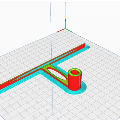 Giá đỡ thanh LED cho Ender 3 V3 (không cần support)