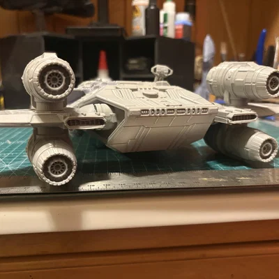 Mô hình tàu Onyx Cinder từ Star Wars Skeleton Crew - Đã chỉnh kích thước và cắt lại