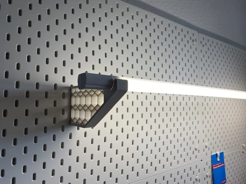 Giá đỡ đèn LED cho bảng treo Skadis (đường kính 28mm) - Image 2