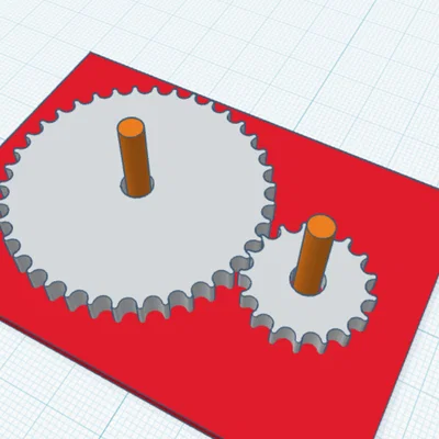 Mô hình bánh răng Fidget Gears xoay giảm căng thẳng độc đáo