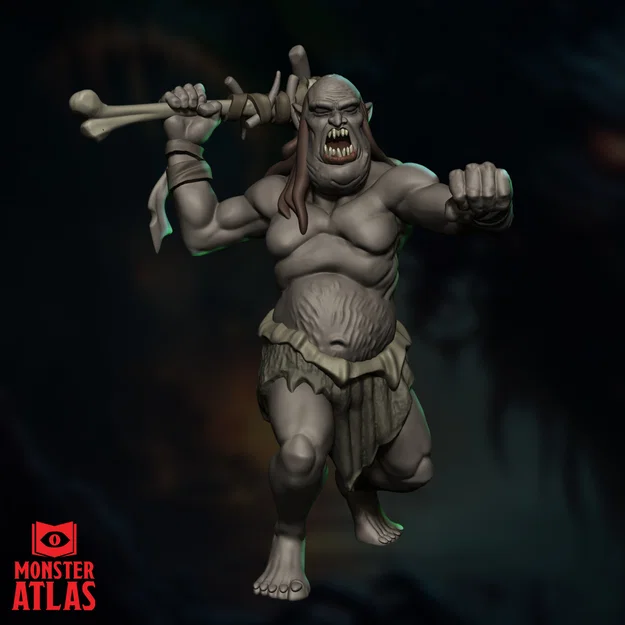 Mô hình Grimlock miễn phí cho D&D và Tabletop RPG | 32mm, đã đặt Support - Image 1