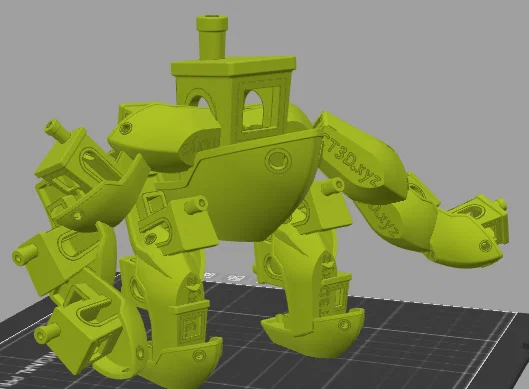 Mô hình Robot Ultra Benchy: Tác phẩm sáng tạo từ 15 con tàu 3D - Image 1