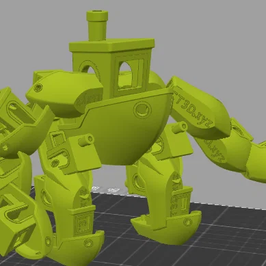 Mô hình Robot Ultra Benchy: Tác phẩm sáng tạo từ 15 con tàu 3D