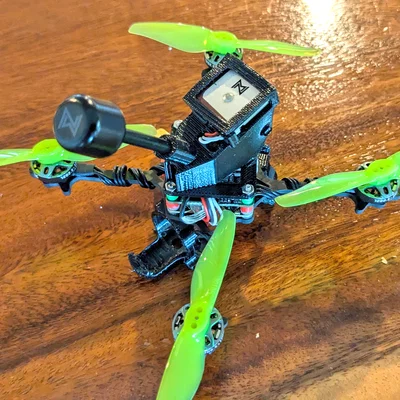 Canopy cho khung quad 25mm tích hợp GPS, vừa với camera Walksnail mini 14mm