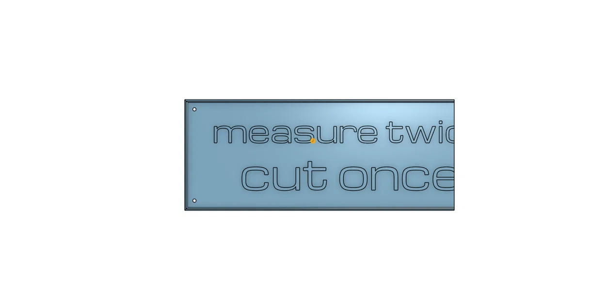 Bảng treo tường trang trí Measure Twice Cut Once cho xưởng DIY - Image 1