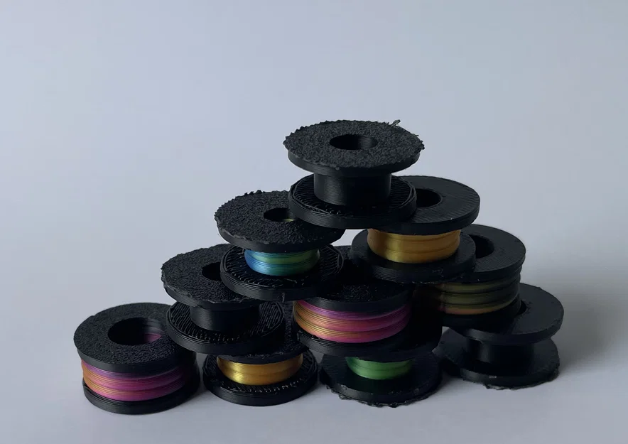 Hạt xỏ vòng/Đồ chơi xếp chồng hình cuộn nhựa in 3D - Image 1